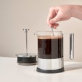 How long should french press steep before pressing?